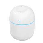 Mini Umidificator Portabil, 2 Moduri, Aromaterapie, Silentios, Lumina Ambientala, Incarcare USB, 220 ml, 8 x 8 x 10.3 cm, Alb