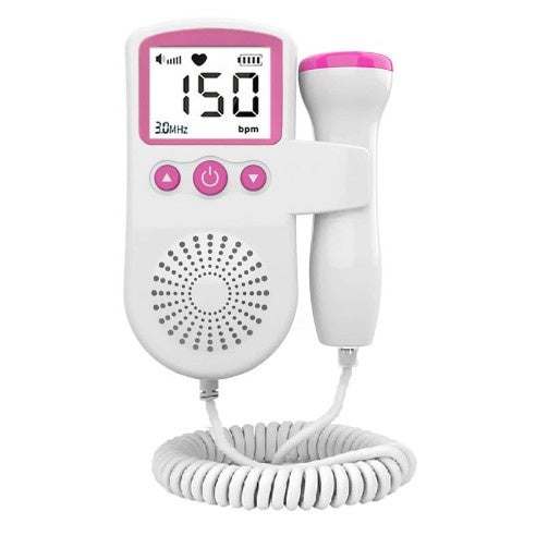 Monitor Fetal Doppler, Monitorizare Sarcina, Ritm Cardiac, Ecran LCD 4.5 cm, 2 x Baterii AA (neincluse), Portabil, din ABS, 12.8 x 9.6 x 3