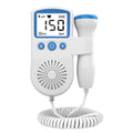 Monitor Fetal Doppler, Monitorizare Sarcina, Ritm Cardiac, Ecran LCD 4.5 cm, 2 x Baterii AA (neincluse), Portabil, din ABS, 12.8 x 9.6 x 3 cm, Utilizare de la 9 Saptamani, Albastru