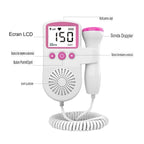 Monitor Fetal Doppler, Monitorizare Sarcina, Ritm Cardiac, Ecran LCD 4.5 cm, 2 x Baterii AA (neincluse), Portabil, din ABS, 12.8 x 9.6 x 3