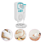 Monitor Fetal Doppler, Monitorizare Sarcina, Ritm Cardiac, Ecran LCD 4.5 cm, 2 x Baterii AA (neincluse), Portabil, din ABS, 12.8 x 9.6 x 3 cm, Utilizare de la 9 Saptamani, Verde