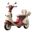 Motocicleta Electrica cu 3 Roti, Acumulator Încarcare, Anti-Rasturnare, Lumini, Sunete, Baterie 6V 7Ah, Telecomanda, 95x67x36cm, Rosu