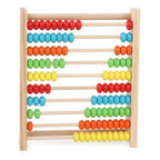 Numaratoare din Lemn, Vopsea Ecologica, 10 Siruri x 10 Margele, 4-6 Ani, 24.5 x 20.5 cm, Multicolor