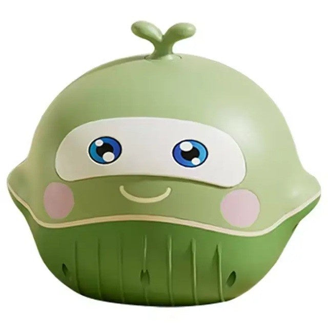 Olita 2in1, Model Balena, cu Reductor WC, din Plastic, cu Muzica si Lumini, 36 x 41 x 20 cm, Verde