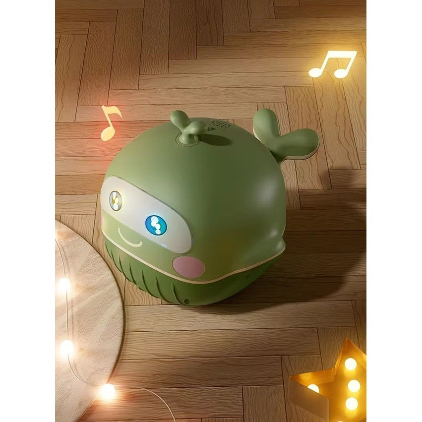 Olita 2in1, Model Balena, cu Reductor WC, din Plastic, cu Muzica si Lumini, 36 x 41 x 20 cm, Verde
