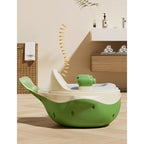 Olita 2in1, Model Balena, cu Reductor WC, din Plastic, cu Muzica si Lumini, 36 x 41 x 20 cm, Verde