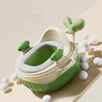 Olita 2in1, Model Balena, cu Reductor WC, din Plastic, cu Muzica si Lumini, 36 x 41 x 20 cm, Verde