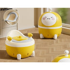 Olita 2in1, Model Ou, cu Reductor WC, din Plastic, cu Muzica si Lumini, 29 x 29 x 22 cm, Galben