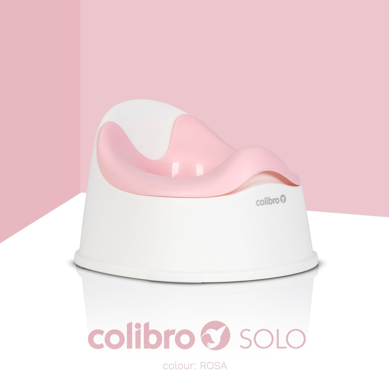 Olita cu vas detasabil si forma ergonomica, Colibro Solo Rose,
