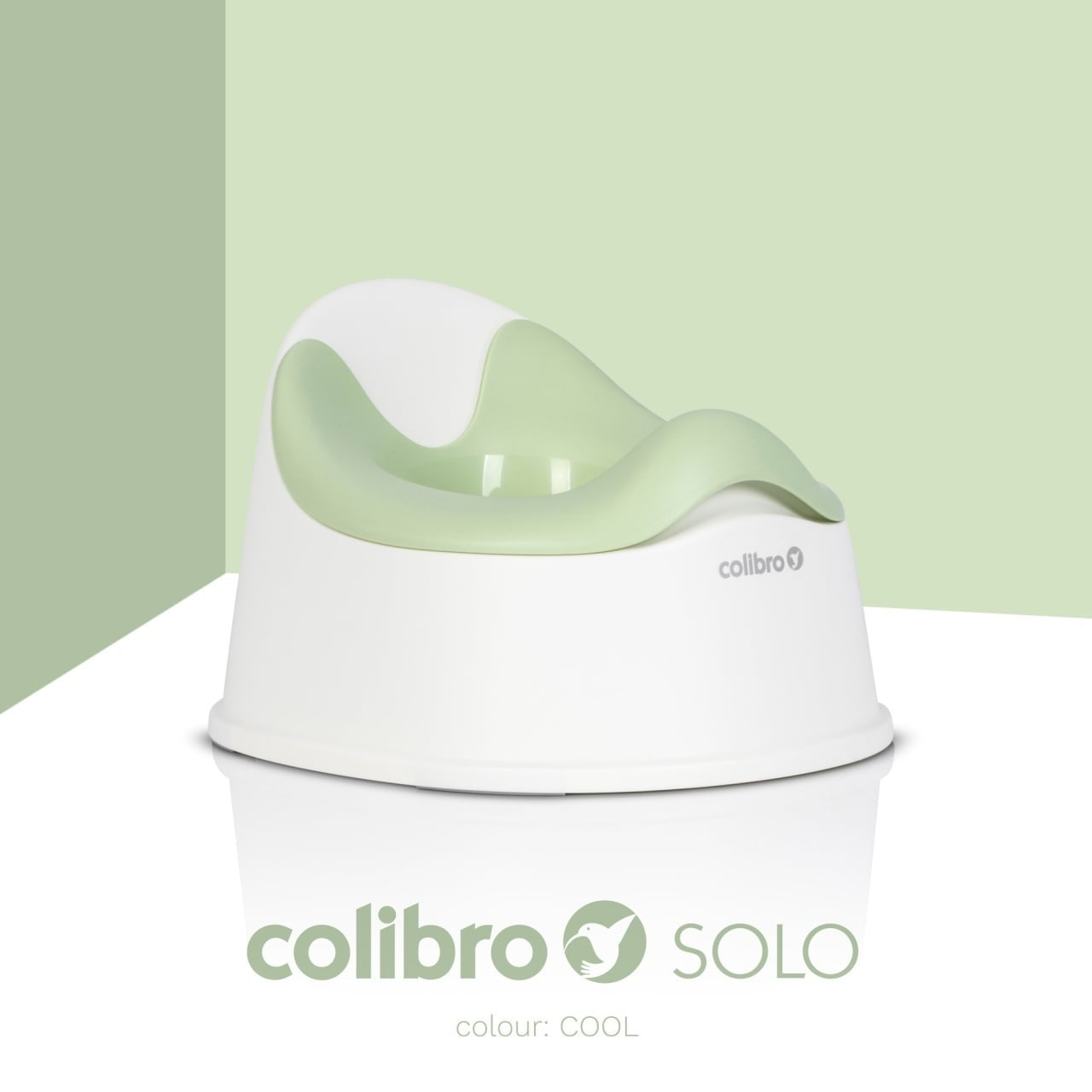 Olita cu vas detasabil si forma ergonomica Colibro Solo Verde