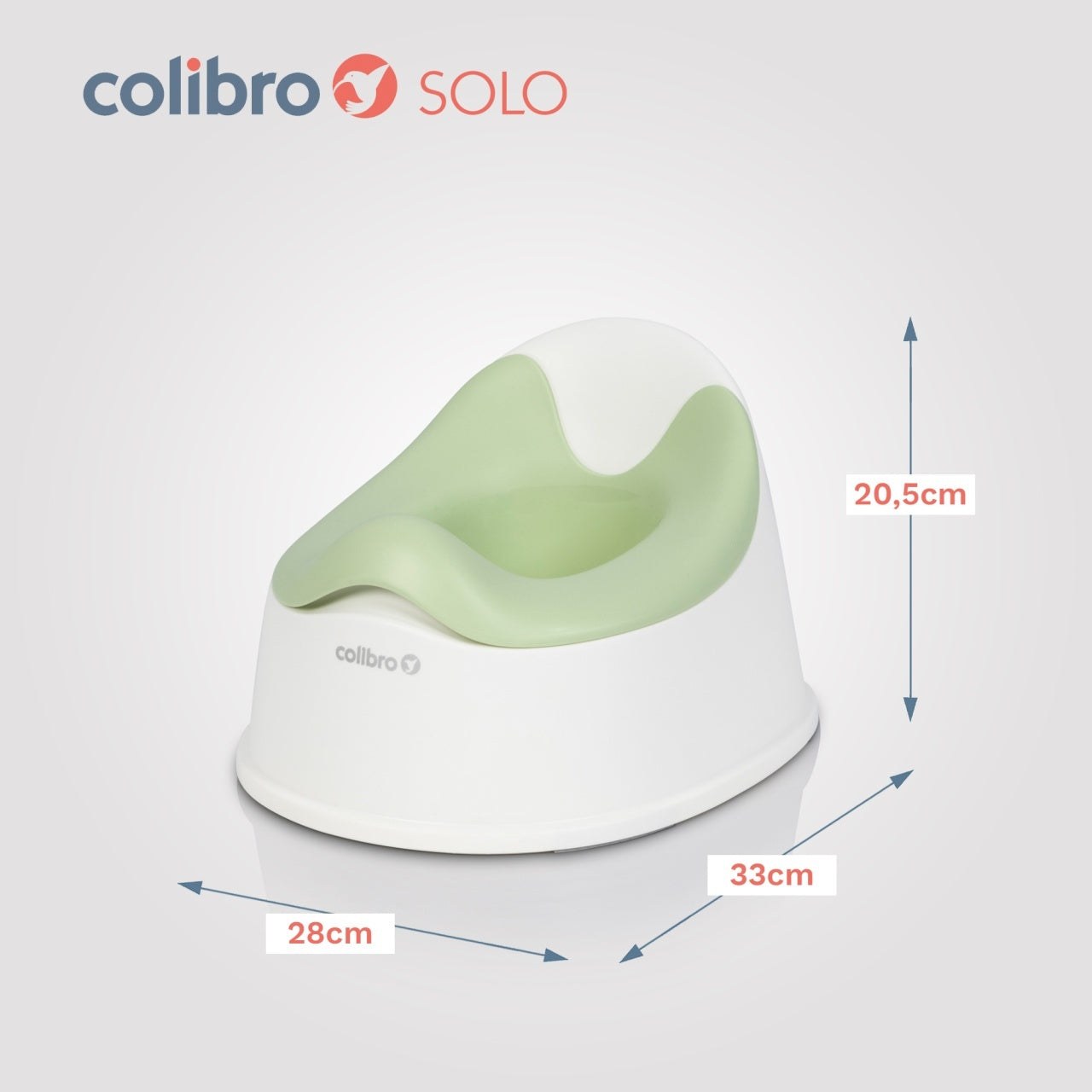 Olita cu vas detasabil si forma ergonomica Colibro Solo Verde