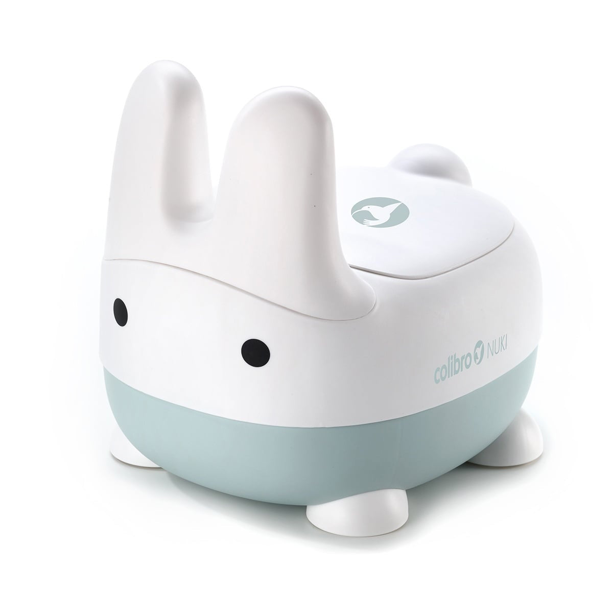 Olita Iepurasul Nuki by Colibro, cu insertie antistatica si capac, picioare din cauciuc, verde