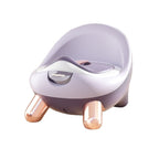 Olita pentru Copii, +1an, Portabila, cu Capac, Model Prietenos, Non-Toxic, Compartiment Detasabil, cu 4 Picioare, Usor de Curatat, Mov Gold