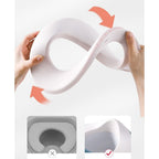 Olita pentru Copii, +1an, Portabila, cu Capac, Model Prietenos, Non-Toxic, Compartiment Detasabil, cu 4 Picioare, Usor de Curatat, Mov Gold