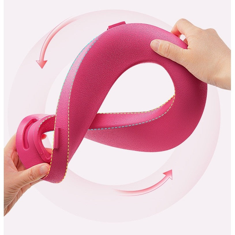 Olita pentru Copii, +1an, Portabila, Design cu Fundita, cu Capac, Compartiment Detasabil, cu Manere, Roz