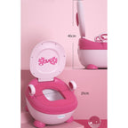 Olita pentru Copii, +1an, Portabila, Design cu Fundita, cu Capac, Compartiment Detasabil, cu Manere, Roz