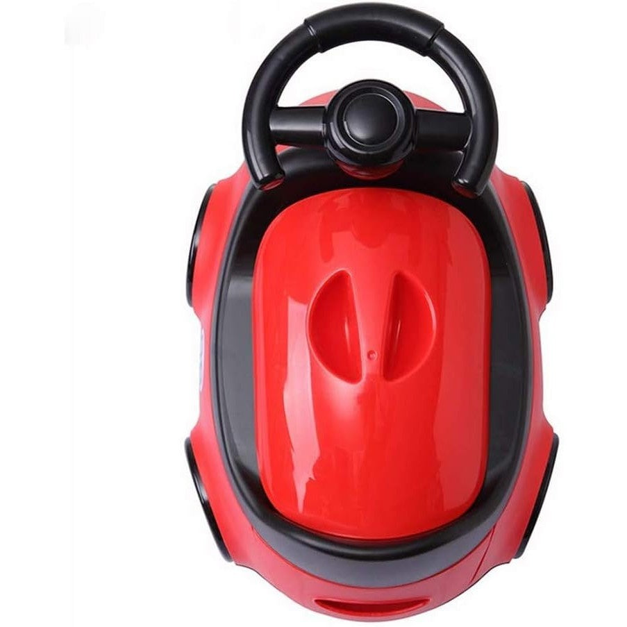 Olita pentru Copii, +1an, Portabila, Design Masinuta cu Capac, Model Prietenos, Non-Toxic, Compartiment Detasabil, Usor de Curatat, Rosu