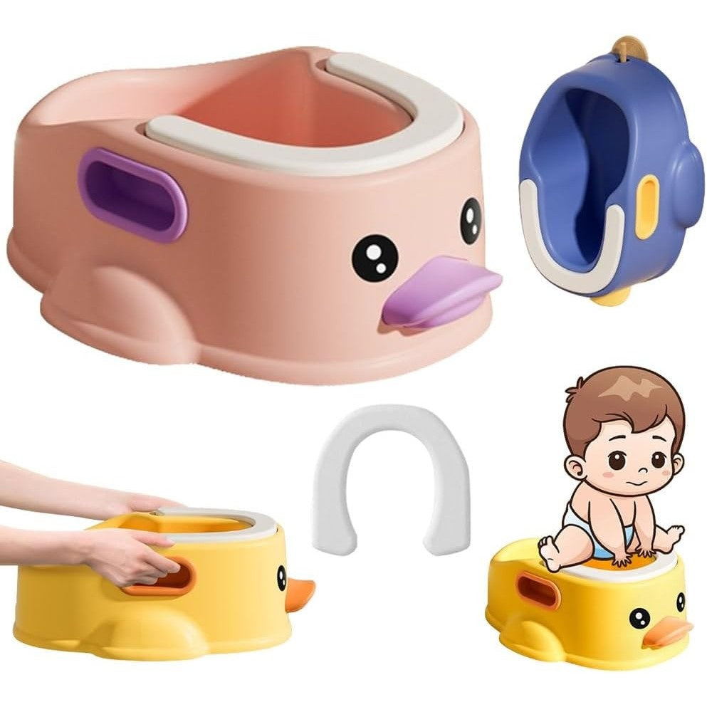 Olita pentru Copii, +1an, Portabila, Design Ratusca, Compartiment Detasabil, cu Maner, Albastru