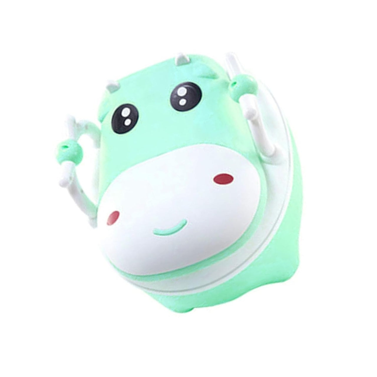 Olita pentru Copii, +1an, Portabila, Design Vacuta cu Capac, cu Manere, Compartiment Detasabil, Perie Inclusa, Verde