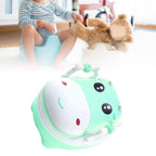 Olita pentru Copii, +1an, Portabila, Design Vacuta cu Capac, cu Manere, Compartiment Detasabil, Perie Inclusa, Verde