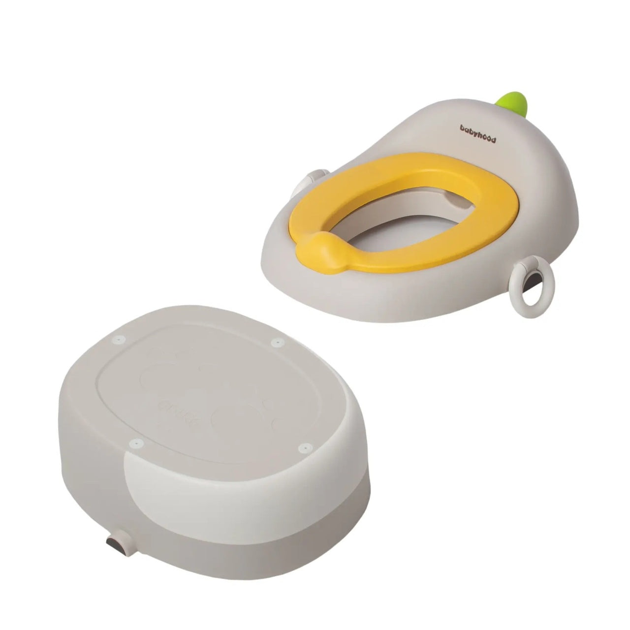 Olita pentru Copii, 3 in 1, Detasabila, Inaltator, Reductor WC, cu Capac, 100 de Saci de Unica Folosinta, Gri