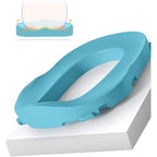 Olita pentru Copii, +6 luni, Detasabila, cu Capac, Antiderapanta, din Plastic, Colac Moale, Model Ratusca, 38x32x30 cm, Albastru