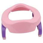 Olita Portabila 2 in 1, Olita + Capac de Toaleta, din Plastic, Diametru 21 cm, Roz