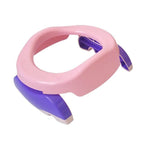 Olita Portabila 2 in 1, Olita + Capac de Toaleta, din Plastic, Diametru 21 cm, Roz