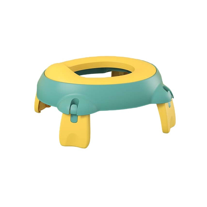 Olita Portabila, pentru Calatorii, Confectionata din Spuma PU, 1-6 ani, 34x32x17 cm, Verde/Galben