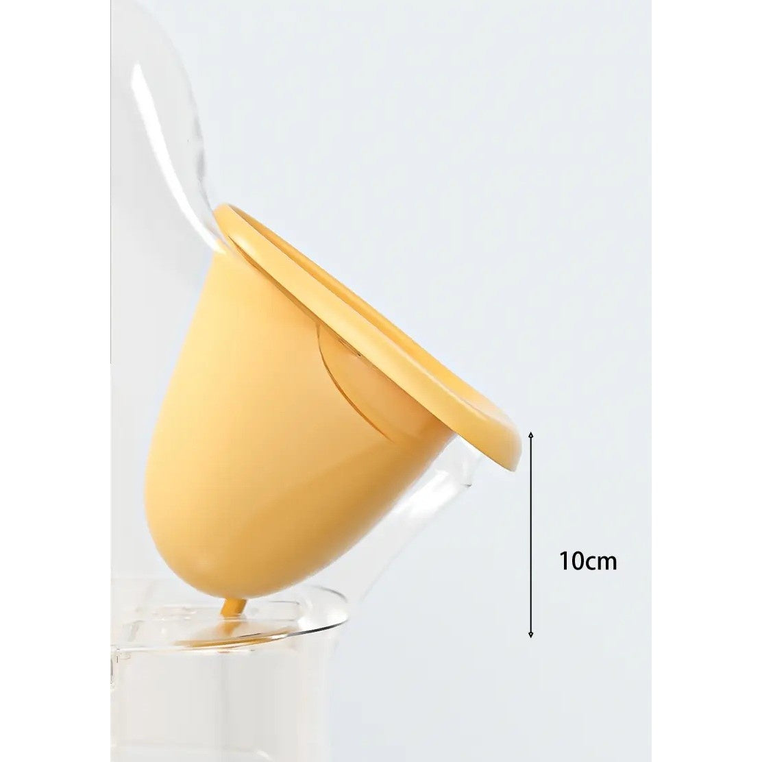 Olita tip Pisoar pentru Copii, +1an, Portabila, Design Ratusca, Model Prietenos, Non-Toxic, Usor de Curatat, 23.3 x 24 x 43 cm, Alb/Galben