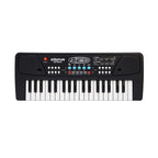Orga Electronica cu Microfon, 37 Chei, din Plastic, Efecte Muzicale, Inregistrare Sunet, 43 x 16 x 5.4 cm, Negru