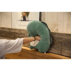 Patura 2in1 pentru Pat sau Canapea, Model Jucarie Dinozaur cu Spatiu de Depozitare Patura, Microfibra, 1x1.7 m, Verde