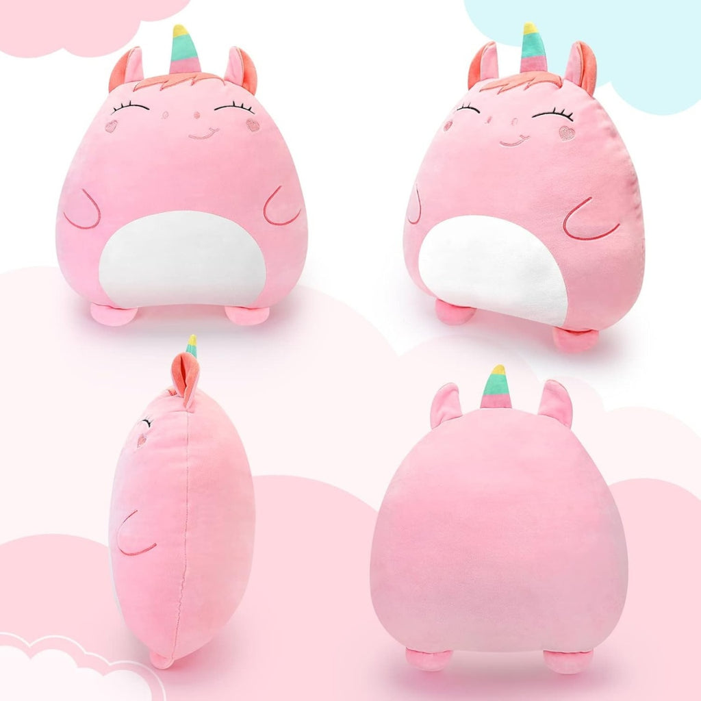 Patura 2in1 pentru Pat sau Canapea, Model Jucarie Unicorn cu Spatiu de Depozitare Patura, Microfibra, 1x1.7 m, Roz