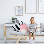 Patura 2in1 pentru Pat sau Canapea, Model Jucarie Unicorn cu Spatiu de Depozitare Patura, Microfibra, 1x1.7 m, Roz