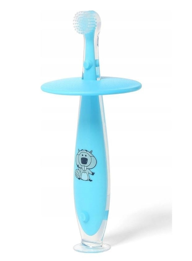 Periuta de dinti pentru copii, +6 luni, Babyono, Albastru