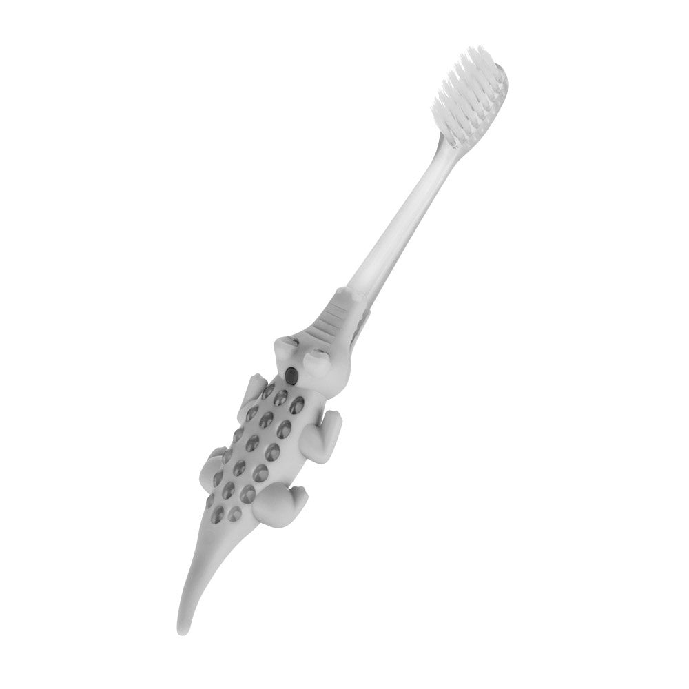 Periuta de dinti pentru copii Akuku Crocodile,Gri,12m+