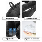 Perna de Calatorie, Pentru Gat, din Bumbac, cu 4 Cocoase, Ajustabila, Albastru