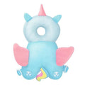Perna tip Rucsac pentru Protectia Capului, Tetiera tip Unicorn, pentru Bebelusi, Albastru