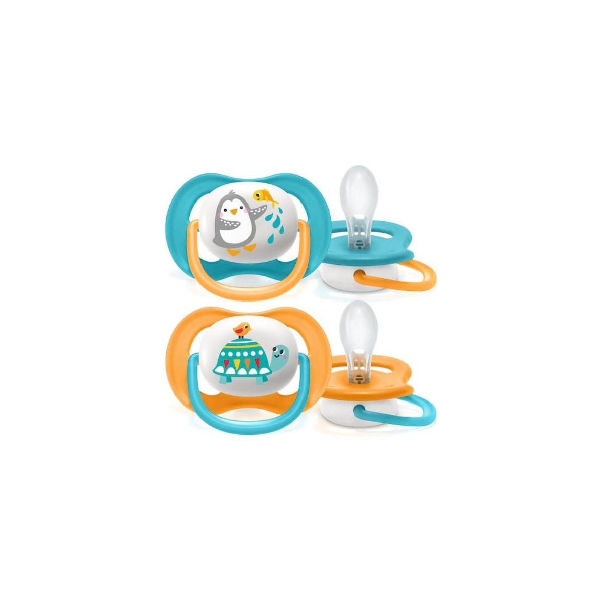 Philips Avent Suzete Ultra Air, 6-18 luni, albastru si galben SCF080/07