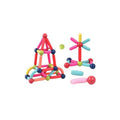 Piese Magnetice pentru Copii, Set din 82 de Piese de diferite Culori, Multicolor