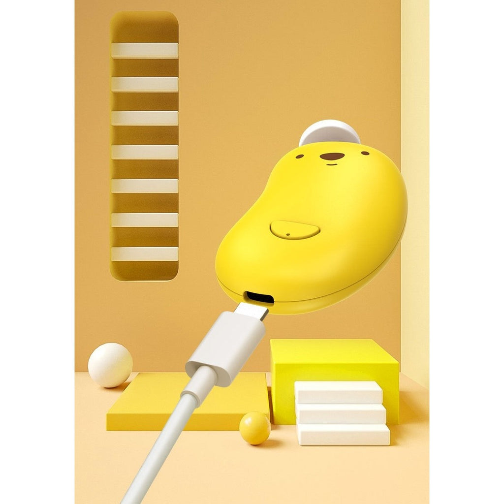 Pila Electrica, pentru Bebelusi si Adulti, din ABS, Incarcare USB, 6 Accesorii, cu Lumina Led, 8.8 x 4.9 cm, Galben