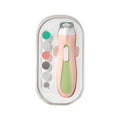 Pila Electrica, pentru Copii si Bebelusi, din ABS, 6 Accesorii, cu Lumina LED, 9.5 x 6 x 17 cm, Verde/Roz