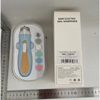 Pila Electrica, pentru Copii si Bebelusi, din ABS, 6 Accesorii, cu Lumina LED, 9.5 x 6 x 17 cm, Albastru/Portocaliu
