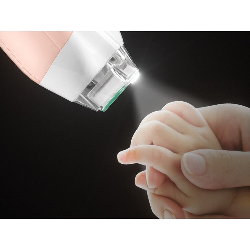Pila Electrica, pentru Copii si Bebelusi, din ABS, 6 Accesorii, cu Lumina LED, 9.5 x 6 x 17 cm, Roz