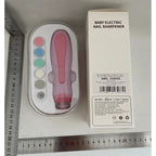 Pila Electrica, pentru Copii si Bebelusi, din ABS, 6 Accesorii, cu Lumina LED, 9.5 x 6 x 17 cm, Roz