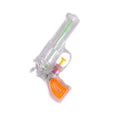 Pistol cu Apa, pentru Copii, din Plastic, 16 x 5 x 2 cm, Transparent/Portocaliu