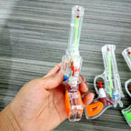 Pistol cu Apa, pentru Copii, din Plastic, 16 x 5 x 2 cm, Transparent/Portocaliu