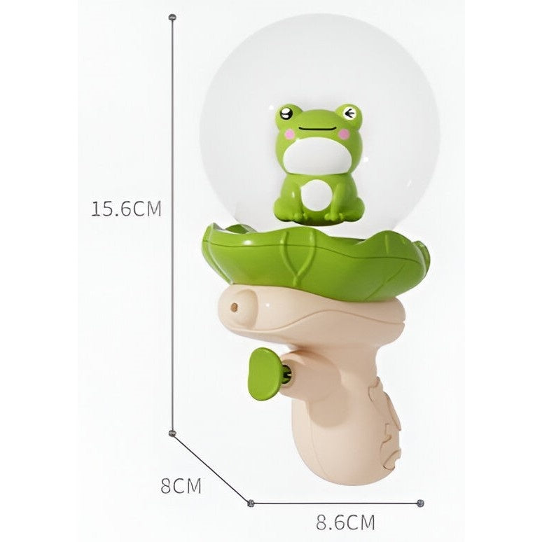 Pistol cu Apa pentru Copii, Multifunctional, Capacitate 250 mL, Model Broscuta, 15.6x8x8.6 cm, ABS, Verde