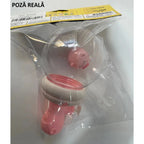 Pistol cu Apa pentru Copii, Multifunctional, Capacitate 300 mL, Model Purcelus, 9x9x17cm, Plastic, Roz