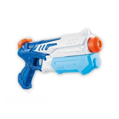 Pistol cu Apa pentru Copii, Rezervor 300ml, Maner de Transport, Pentru Piscina/Plaja, Lungime 31.5 cm, Jucarie Distractiva, 3ani+, Albastru/Alb